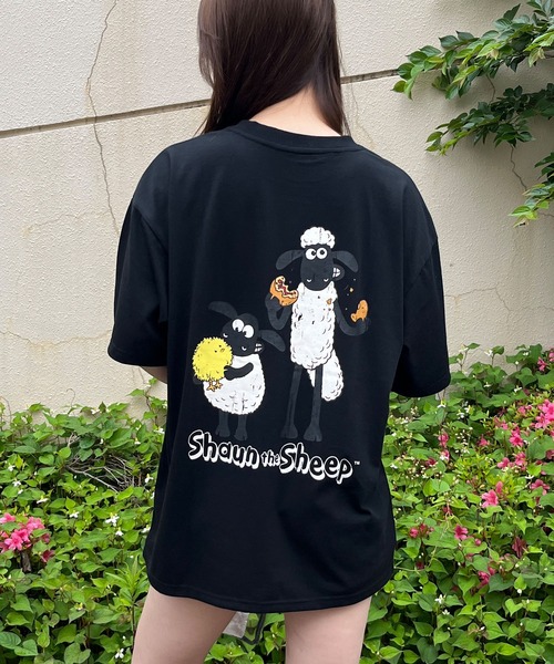 GLAMOROUS JANE(グラマラスジェーン)の「ひつじのショーンバックプリントBIGTシャツ(Tシャツ/カットソー・レディース・ブラック/杢グレー/オフホワイト・FREE)」の18枚目の写真
