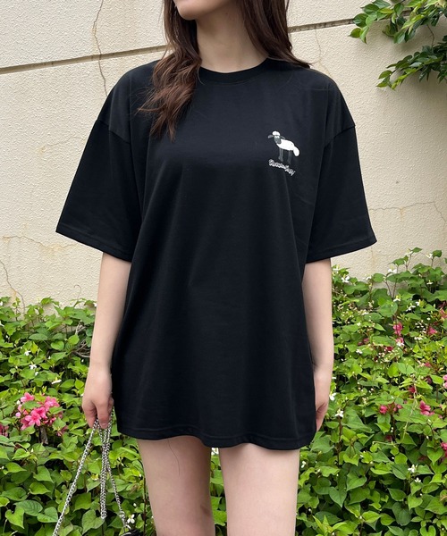 GLAMOROUS JANE(グラマラスジェーン)の「ひつじのショーンバックプリントBIGTシャツ(Tシャツ/カットソー・レディース・ブラック/杢グレー/オフホワイト・FREE)」の20枚目の写真