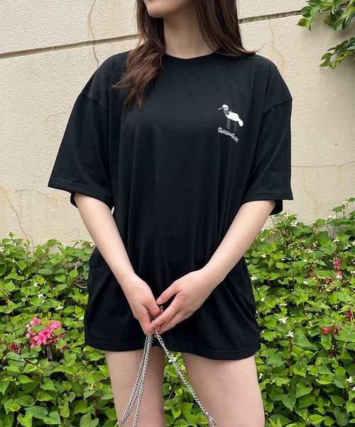GLAMOROUS JANE(グラマラスジェーン)の「ひつじのショーンバックプリントBIGTシャツ(Tシャツ/カットソー・レディース・ブラック/杢グレー/オフホワイト・FREE)」の21枚目の写真
