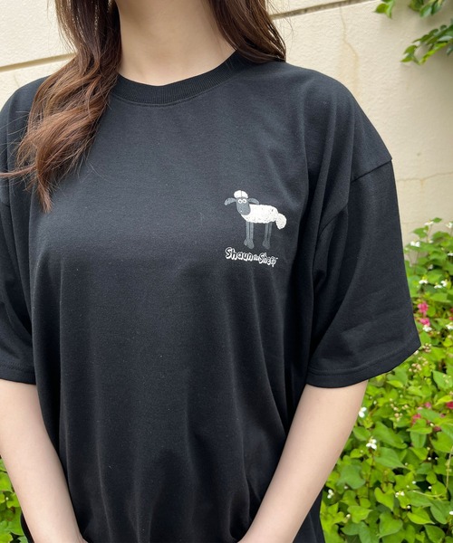 GLAMOROUS JANE(グラマラスジェーン)の「ひつじのショーンバックプリントBIGTシャツ(Tシャツ/カットソー・レディース・ブラック/杢グレー/オフホワイト・FREE)」の22枚目の写真