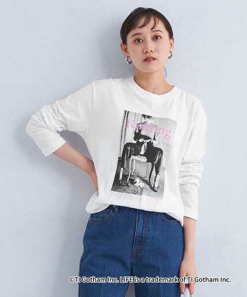 GOOD ROCK SPEED（グッドロックスピード）の「【別注】＜GOOD ROCK SPEED＞ LIFE フォト ロングスリーブ Tシャツ（Tシャツ/カットソー・レディース・ブラック/オフホワイト/その他1・FREE）」の2枚目の写真