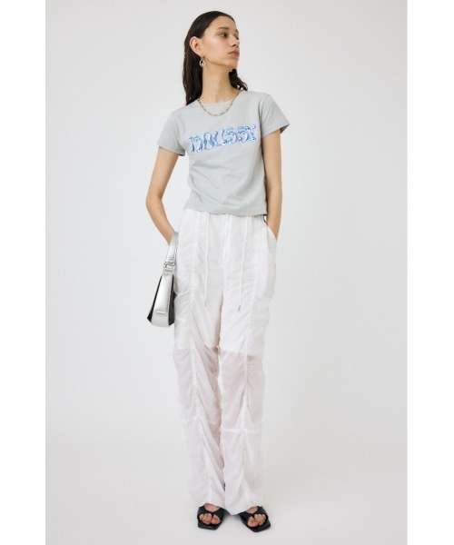 MOUSSY(マウジー)の「METALLIC LIQUID MOUSSY Tシャツ(Tシャツ/カットソー・レディース・ピンク/ホワイト/ブラック/ライトグレー・FREE)」の11枚目の写真