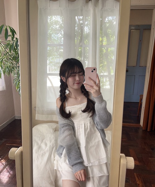 RiLi（リリ）の「ティアードフレアミニ【RL】（スカート・レディース・ブラック/ホワイト・FREE）」の6枚目の写真