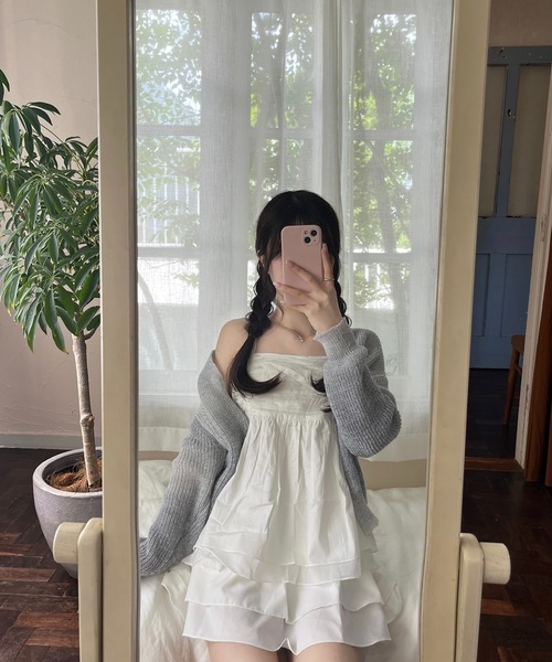 RiLi（リリ）の「ティアードフレアミニ【RL】（スカート・レディース・ブラック/ホワイト・FREE）」の10枚目の写真