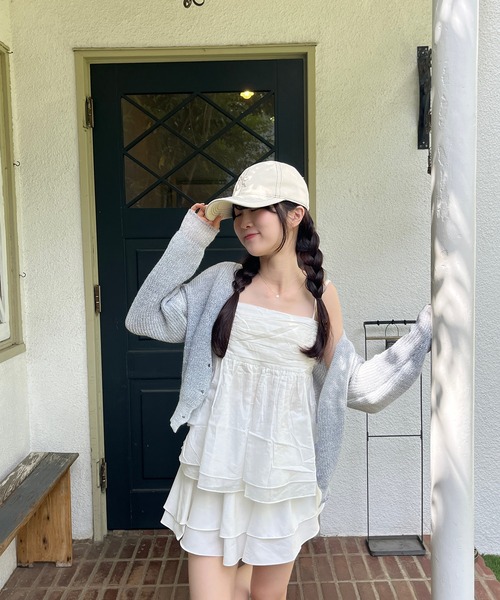RiLi（リリ）の「ティアードフレアミニ【RL】（スカート・レディース・ブラック/ホワイト・FREE）」の8枚目の写真