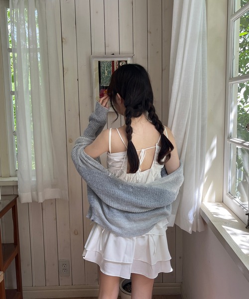 RiLi（リリ）の「ティアードフレアミニ【RL】（スカート・レディース・ブラック/ホワイト・FREE）」の5枚目の写真