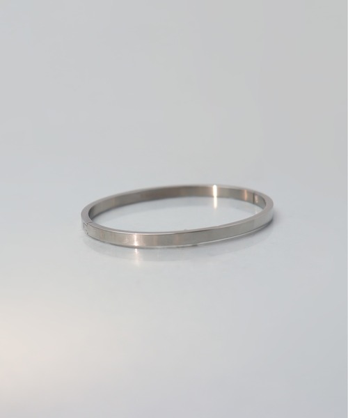 ieLS（イエルズ）の「金属アレルギー対応「ieLS」ステンレス　プレーンサークルバングル（バングル/リストバンド・メンズ・ゴールド/ブラック/シルバー・ONE SIZE）」の7枚目の写真
