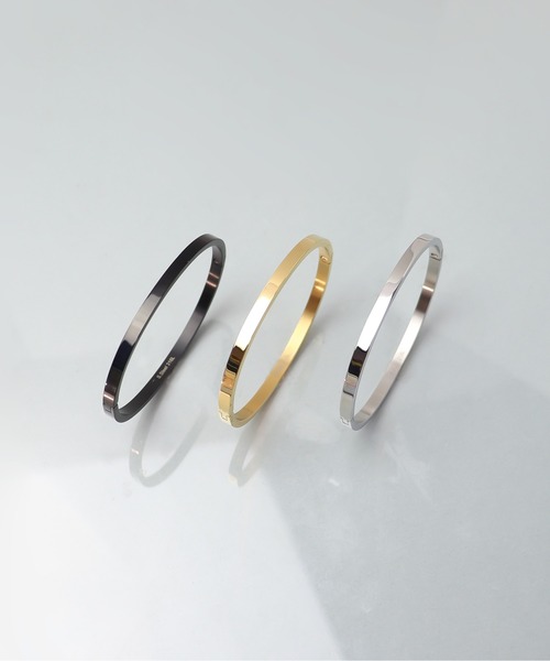 ieLS（イエルズ）の「金属アレルギー対応「ieLS」ステンレス　プレーンサークルバングル（バングル/リストバンド・メンズ・ゴールド/ブラック/シルバー・ONE SIZE）」の12枚目の写真