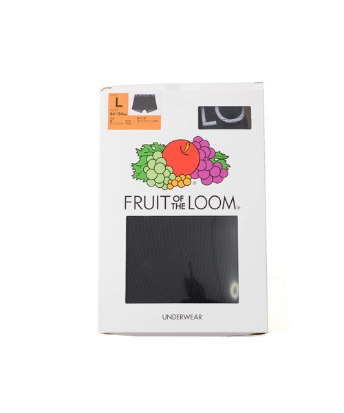 FRUIT OF THE LOOM（フルーツオブザルーム）の「【FRUIT OF THE LOOM】無地ワッフル BX / フルーツオブザルーム ワッフル素材 ボクサーパンツ リブ ロゴ入り（ボクサーパンツ・メンズ・ブラック/チャコール・M/L/XL）」の5枚目の写真