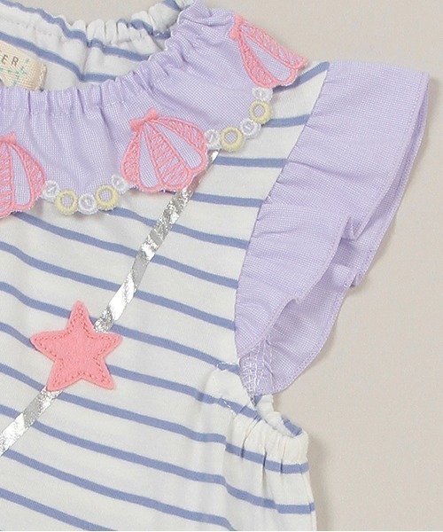 baby cheer(ベイビーチアー)の「シェルポシェットTシャツ(Tシャツ/カットソー・キッズ・ラベンダー/ブルー・90cm/100cm/110cm/120cm/80cm)」の9枚目の写真