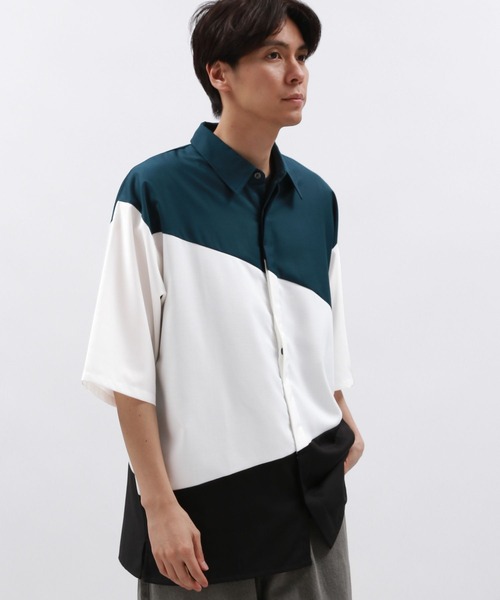 LAKOLE(ラコレ)の「TRアソート切り替えシャツ半袖 / 131481(シャツ/ブラウス・メンズ・チャコール/ベージュ/グリーン・X-LARGE/MEDIUM/LARGE)」の20枚目の写真