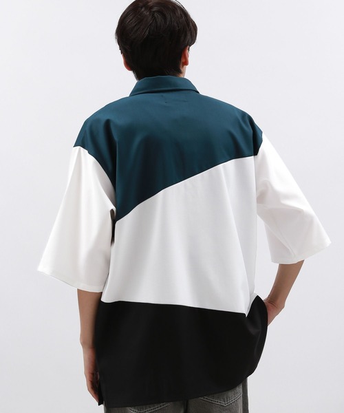 LAKOLE(ラコレ)の「TRアソート切り替えシャツ半袖 / 131481(シャツ/ブラウス・メンズ・チャコール/ベージュ/グリーン・X-LARGE/MEDIUM/LARGE)」の12枚目の写真