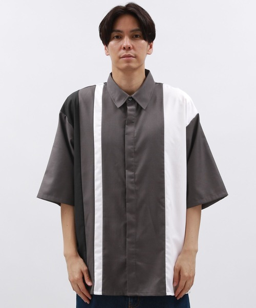 LAKOLE(ラコレ)の「TRアソート切り替えシャツ半袖 / 131481(シャツ/ブラウス・メンズ・チャコール/ベージュ/グリーン・X-LARGE/MEDIUM/LARGE)」の13枚目の写真