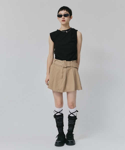 led.tokyo（レッドトウキョウ）の「【led.tokyo】変形肩パットTEE（Tシャツ/カットソー・レディース・ホワイト/ブラック・FREE）」の17枚目の写真