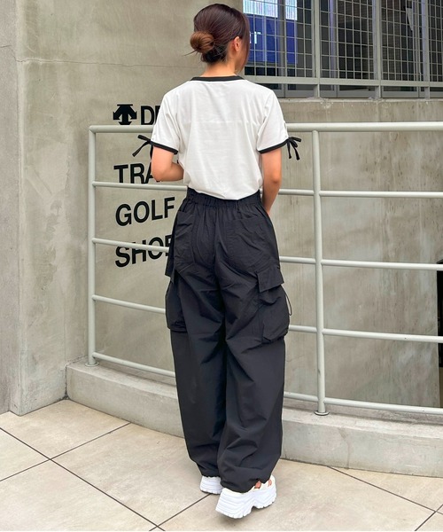 GANNI ドローストリング カーゴパンツ ガニー GANNI GANNI パンツ WASHED COTTON CANVAS DRAW STRING