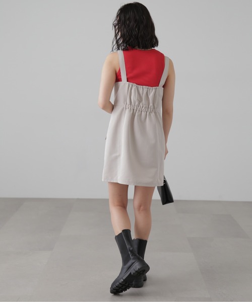 FREE'S MART（フリーズマート）の「カーゴミニジャンスカ（ワンピース・レディース・ブラック/ベージュ/グレー・SMALL/MEDIUM）」の17枚目の写真