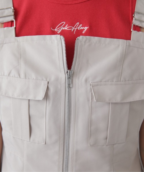 FREE'S MART（フリーズマート）の「カーゴミニジャンスカ（ワンピース・レディース・ブラック/ベージュ/グレー・SMALL/MEDIUM）」の22枚目の写真