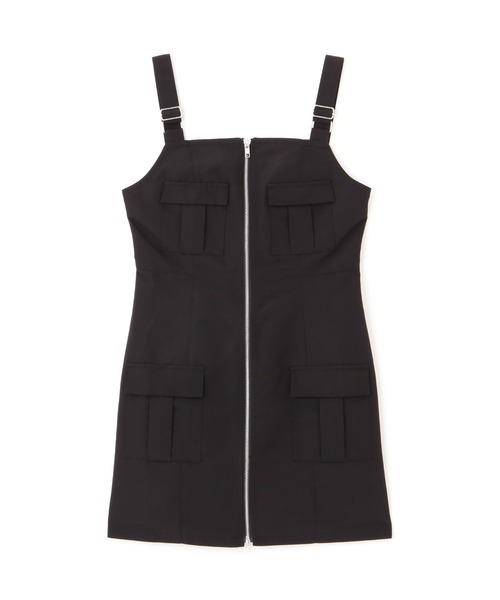 FREE'S MART（フリーズマート）の「カーゴミニジャンスカ（ワンピース・レディース・ブラック/ベージュ/グレー・SMALL/MEDIUM）」の11枚目の写真