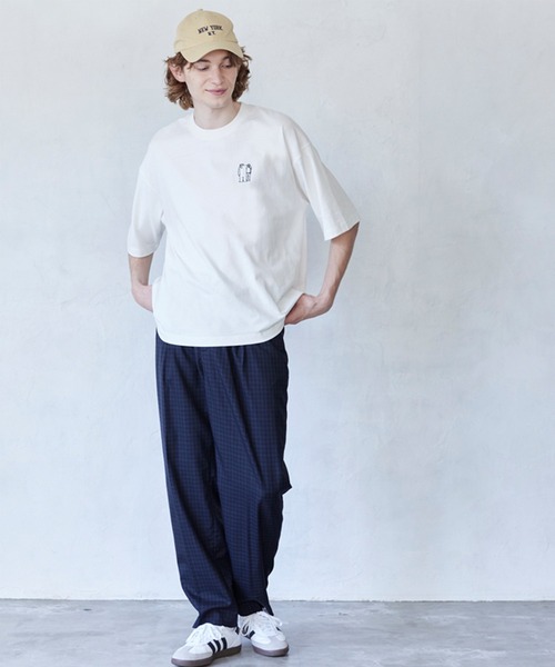 セール】ベア刺繍ワンポイントTシャツ（Tシャツ/カットソー）｜coca