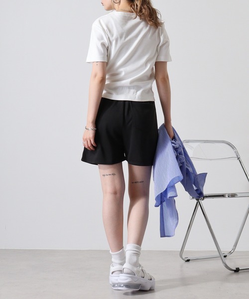 atONE(アットワン)の「ミニ裏毛ワンポイントプリントショートパンツ(その他パンツ・レディース・ネイビー/ブラック・M/L)」の18枚目の写真