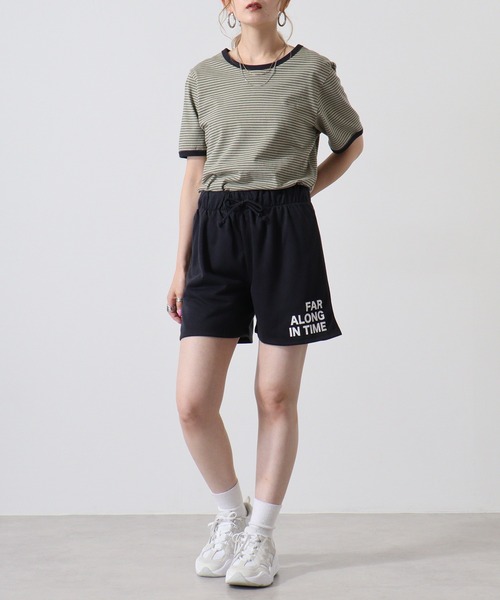 atONE(アットワン)の「ミニ裏毛ワンポイントプリントショートパンツ(その他パンツ・レディース・ネイビー/ブラック・M/L)」の19枚目の写真