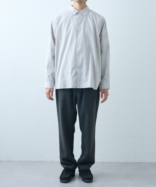 CIAOPANIC TYPY（チャオパニックティピー）の「針抜きストライプレギュラーカラーシャツ（シャツ/ブラウス・メンズ・カーキ/ブラウン/ブルー/グレー・LARGE/MEDIUM）」の21枚目の写真