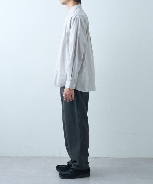 CIAOPANIC TYPY（チャオパニックティピー）の「針抜きストライプレギュラーカラーシャツ（シャツ/ブラウス・メンズ・カーキ/ブラウン/ブルー/グレー・LARGE/MEDIUM）」の20枚目の写真