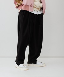 【ZOZO限定】シンプル ワイド ボンテージ スラックス パンツ / ユニセックス ≪Made by ZOZO≫