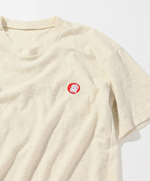 JOURNAL STANDARD relume(ジャーナルスタンダード レリューム)の「イノウエバッジ店 別注 花道企み刺繍 パイルTシャツ(Tシャツ/カットソー・メンズ・チャコールグレー/アイボリー/ブラック/ホワイト・MEDIUM/LARGE)」の3枚目の写真