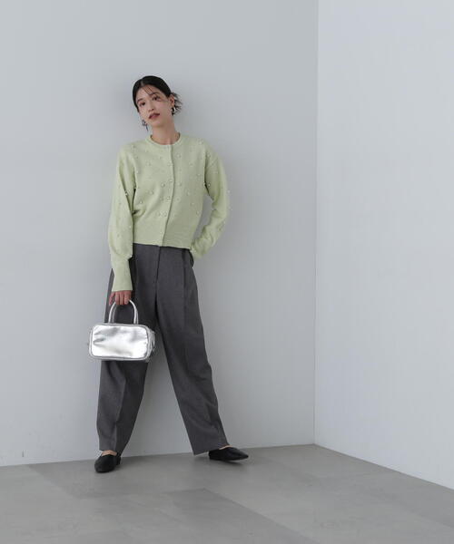 N.（N. Natural Beauty Basic）（エヌエヌナチュラルビューティーベーシック）の「◆センタープレスベルト付ワイドパンツ（その他パンツ・レディース・グレー/モカ/ボルドー・SMALL/MEDIUM）」の15枚目の写真