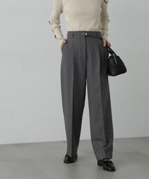 ◆センタープレスベルト付ワイドパンツ