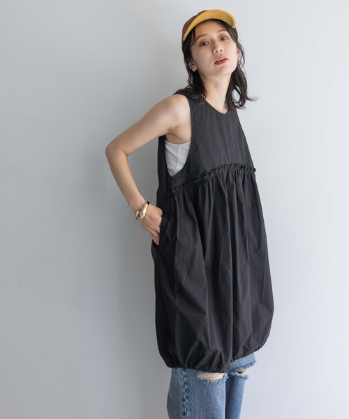 LOWRYS FARM(ローリーズファーム)の「バルーンチュニックNS 116608(Tシャツ/カットソー・レディース・ブラック/オフホワイト・FREE)」の7枚目の写真