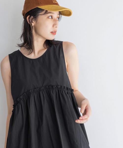 LOWRYS FARM(ローリーズファーム)の「バルーンチュニックNS 116608(Tシャツ/カットソー・レディース・ブラック/オフホワイト・FREE)」の5枚目の写真