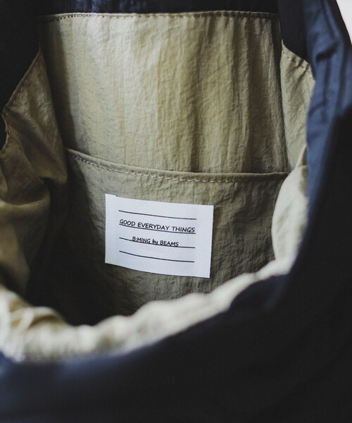 B:MING by BEAMS（ビーミングバイビームス）の「キルト トート バッグ（トートバッグ・メンズ・ブラック/オリーブ/ネイビー・ONE SIZE）」の4枚目の写真