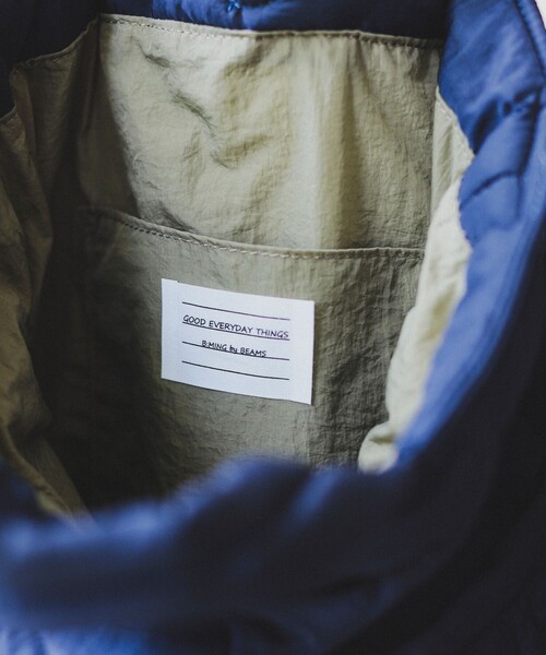 B:MING by BEAMS（ビーミングバイビームス）の「キルト トート バッグ（トートバッグ・メンズ・ブラック/オリーブ/ネイビー・ONE SIZE）」の6枚目の写真