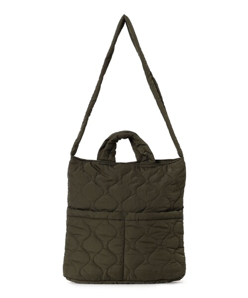 B:MING by BEAMS（ビーミングバイビームス）の「キルト トート バッグ（トートバッグ・メンズ・ブラック/オリーブ/ネイビー・ONE SIZE）」の9枚目の写真