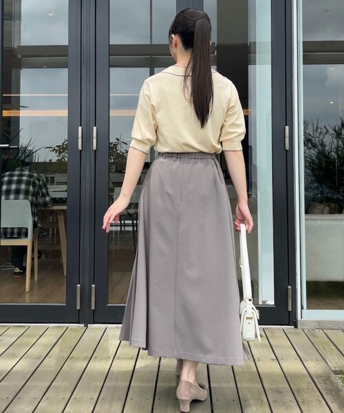 couture brooch（クチュールブローチ）の「◆【上品なアクセントをプラス】配色フェイクパールタイ（ニット/セーター・レディース・ブルー系9/アイボリー系4/ブラック系4・36/38/42）」の12枚目の写真