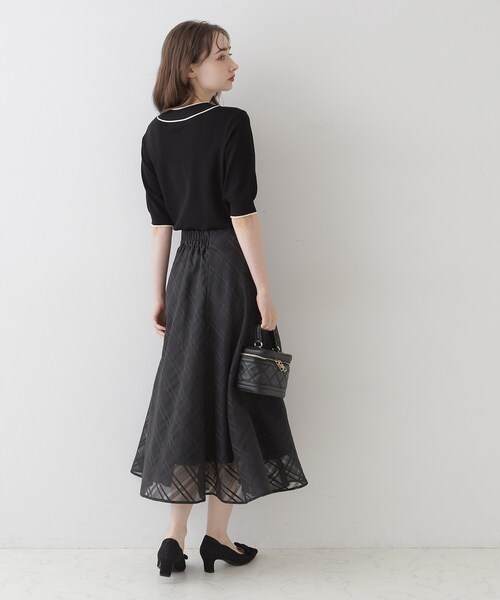 couture brooch（クチュールブローチ）の「◆【上品なアクセントをプラス】配色フェイクパールタイ（ニット/セーター・レディース・ブルー系9/アイボリー系4/ブラック系4・36/38/42）」の16枚目の写真