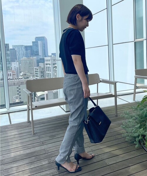 couture brooch（クチュールブローチ）の「◆【上品なアクセントをプラス】配色フェイクパールタイ（ニット/セーター・レディース・ブルー系9/アイボリー系4/ブラック系4・36/38/42）」の21枚目の写真