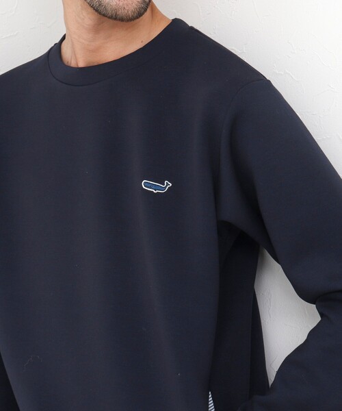 NOLLEY’S（ノーリーズ）の「ダブルエアー クジラ クルーネックプルオーバー 24AW（スウェット・メンズ・グレイッシュブルー/グレー/ブラック系その他/ネイビー・S/M/L）」の4枚目の写真