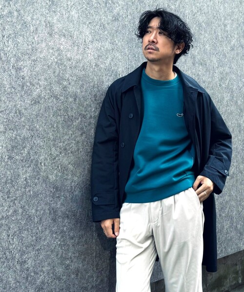 NOLLEY’S（ノーリーズ）の「ダブルエアー クジラ クルーネックプルオーバー 24AW（スウェット・メンズ・グレイッシュブルー/グレー/ブラック系その他/ネイビー・S/M/L）」の10枚目の写真