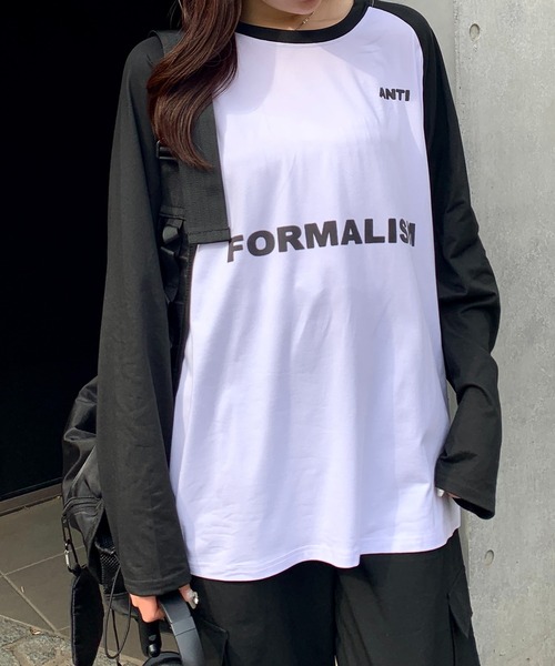 セール】フロントデザイン ラグランロンT（Tシャツ/カットソー