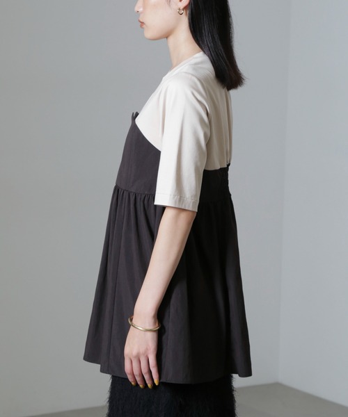 【セール】ビスチェコンビギャザートップス（Tシャツ/カットソー）｜nano･universe（ナノユニバース）