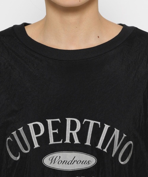 LOWRYS FARM(ローリーズファーム)の「チュールカサネロゴTSS 144619(Tシャツ/カットソー・レディース・グレー/チャコールグレー/ホワイト・FREE)」の19枚目の写真