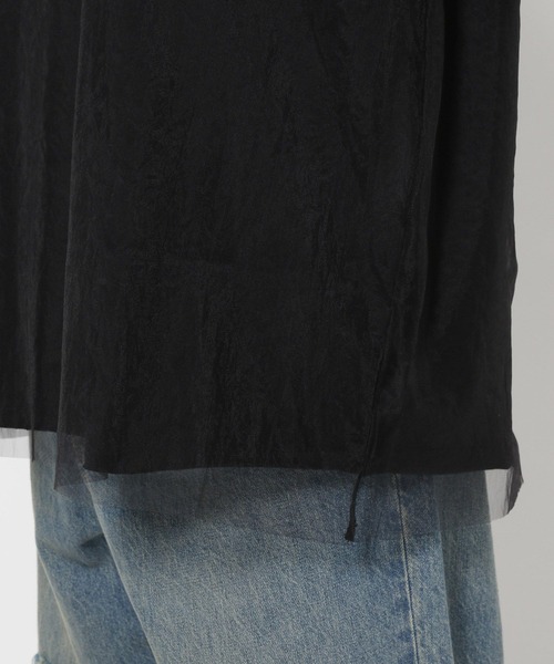 LOWRYS FARM(ローリーズファーム)の「チュールカサネロゴTSS 144619(Tシャツ/カットソー・レディース・グレー/チャコールグレー/ホワイト・FREE)」の17枚目の写真