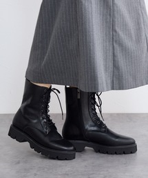 HIMIKO | 【Made in Japan】【撥水】レースアップトラックソールブーツ/641410(ブーツ)