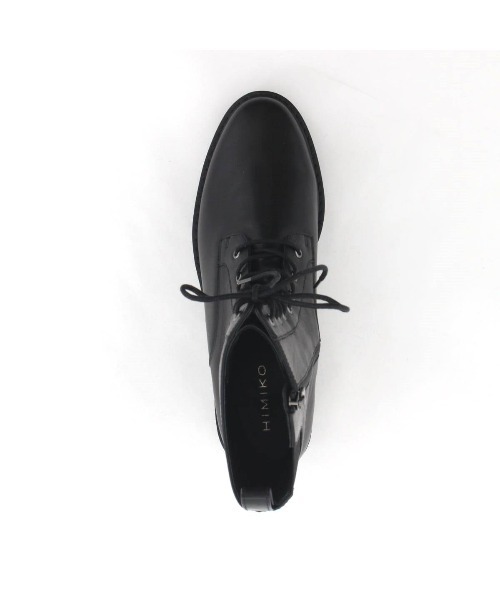 HIMIKO（ヒミコ）の「【Made in Japan】【撥水】レースアップトラックソールブーツ/641410（ブーツ・レディース・ブラック/ダークブラウン/アイボリー・22.5cm/23.5cm/24.5cm/25.5cm/23.0cm/24.0cm/25.0cm/26.0cm/21.5cm/22.0cm/26.5cm）」の12枚目の写真