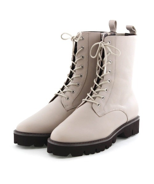 HIMIKO（ヒミコ）の「【Made in Japan】【撥水】レースアップトラックソールブーツ/641410（ブーツ・レディース・ブラック/ダークブラウン/アイボリー・22.5cm/23.5cm/24.5cm/25.5cm/23.0cm/24.0cm/25.0cm/26.0cm/21.5cm/22.0cm/26.5cm）」の22枚目の写真