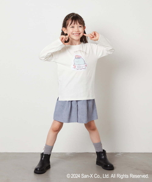 a.v.v（アーヴェヴェ）の「[100-140]【すみっコぐらし】リバーシブルスパンコール長袖Ｔシャツ（Tシャツ/カットソー・キッズ・ホワイト/ライトピンク・140/130/120/100/110）」の11枚目の写真