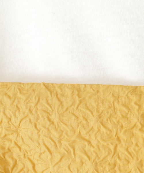 ikka（イッカ）の「ふくれジャガードキャミドッキング長袖プルオーバー（120~160cm）（Tシャツ/カットソー・キッズ・マスタード/ベージュ/ブラック・120/130/140/150/160）」の12枚目の写真